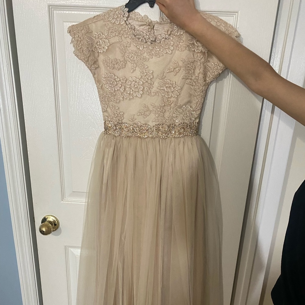 Gold Formal Dress for Girls
